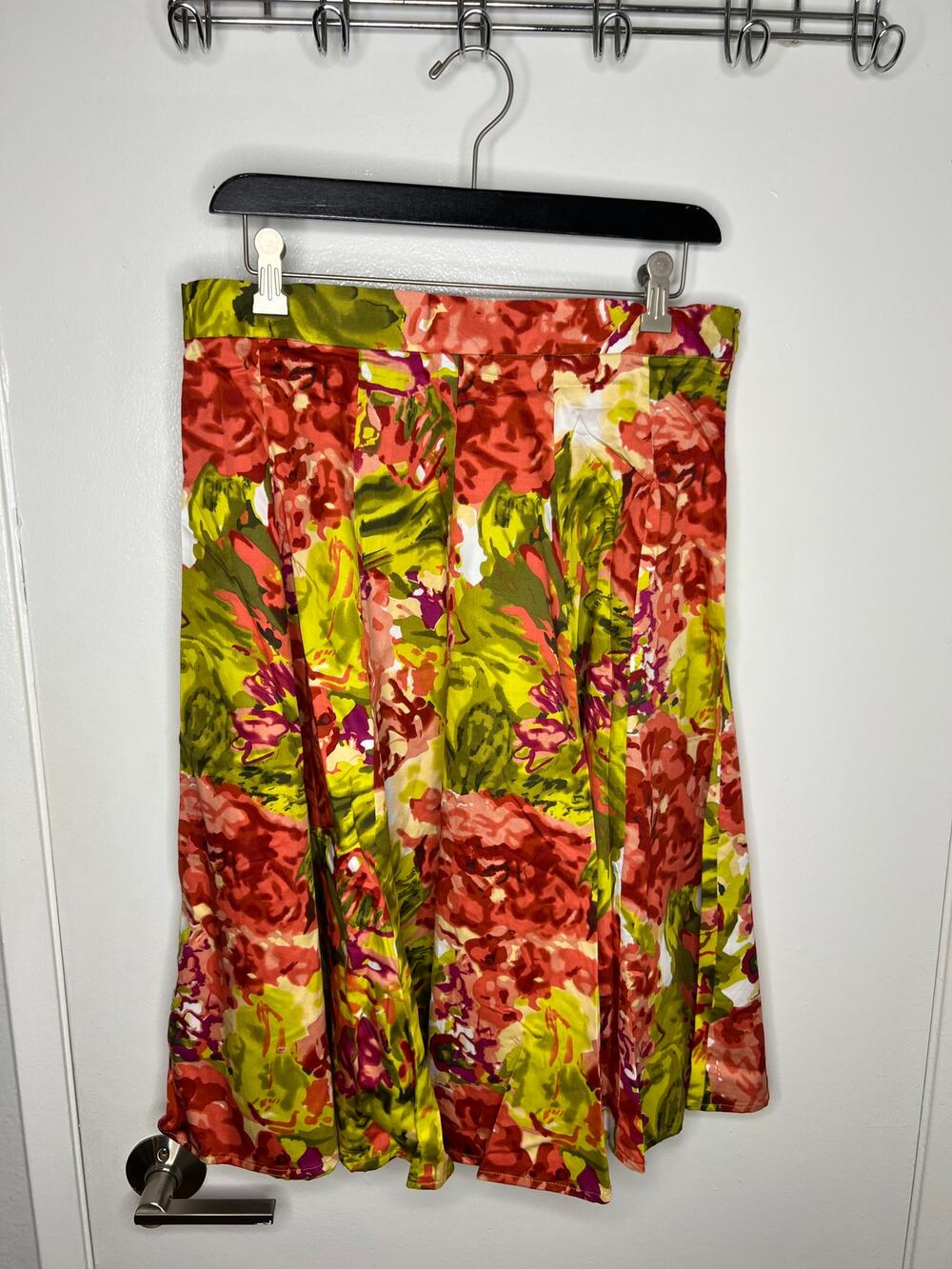Grace Elements Women's Floral Print Pencil Me In Full Midi Skirt NEW ~ Size 10